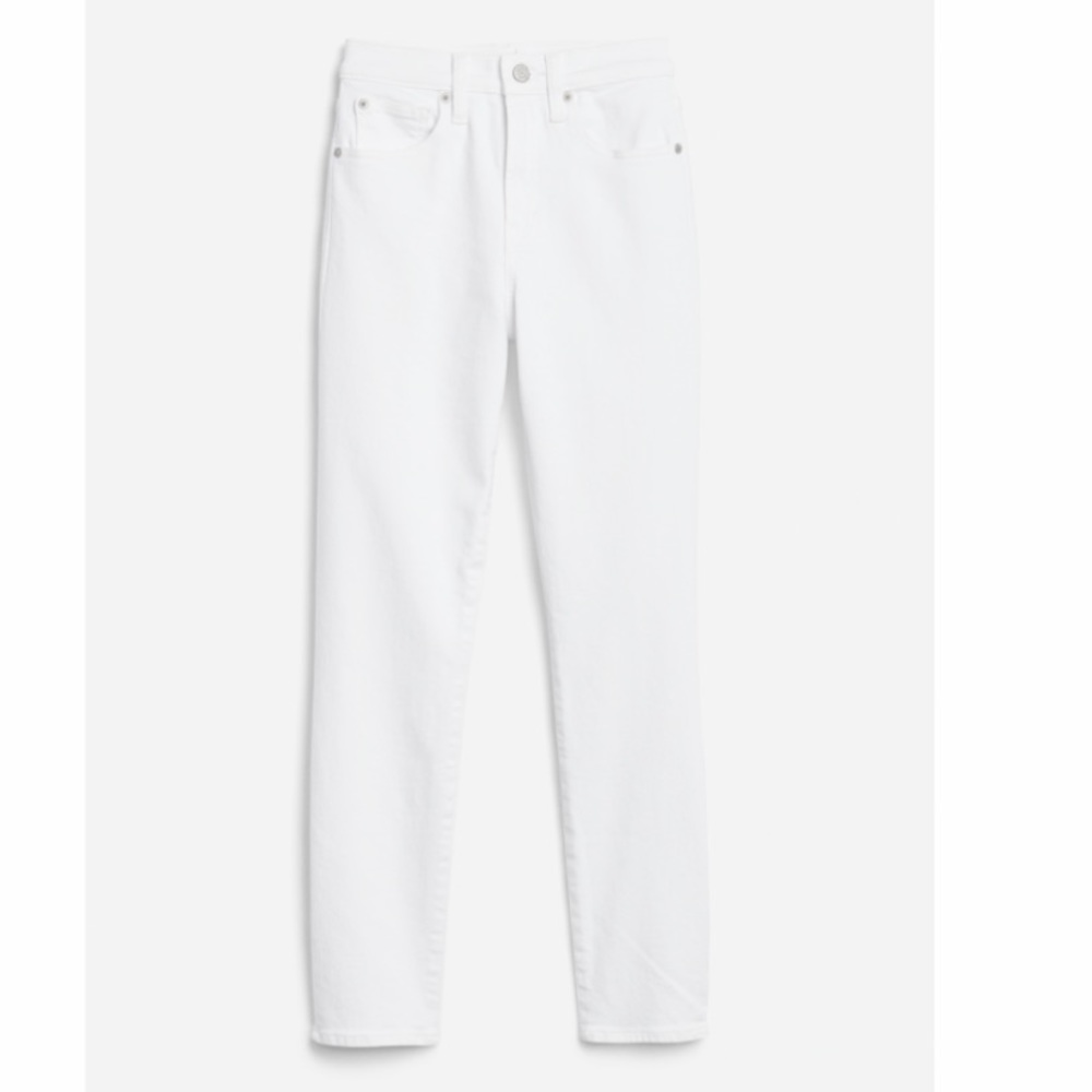 NWT Gap high rise true skinny ankle Jeans- optic white